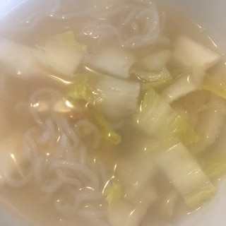 白菜と白滝の味噌汁